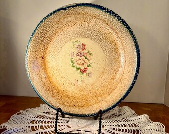Beautiful Vintage Monroe Salt Works Pottery 8 1/2 Inch Vegetable