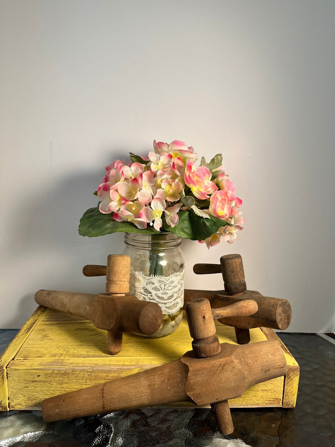 Vintage Wooden Barrel Tap Spigot Etsy