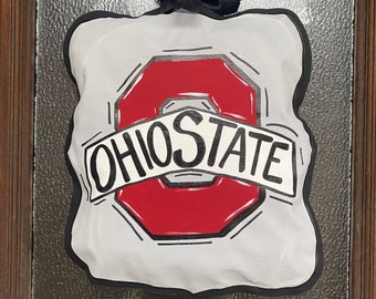 Ohio State University Deurhanger/Inwijdingsfeest/buckeyes/voordeurhanger/college krans/gepersonaliseerd