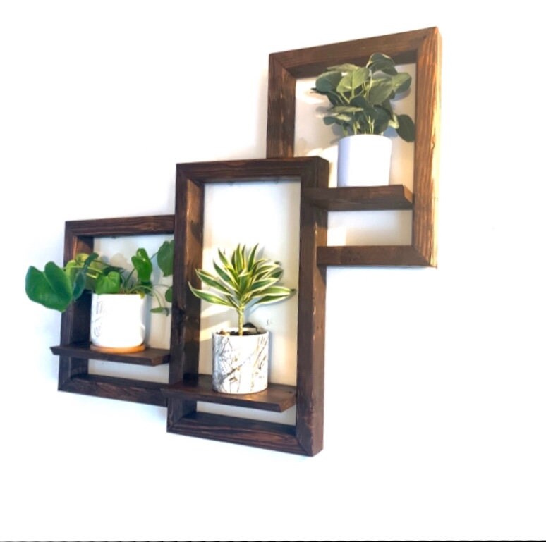 Venta Estantes de pared cuadrada extra grandes estantes | Etsy