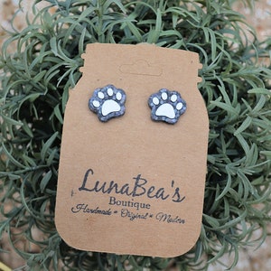 KLEI OORBELLEN | Hond oorbellen | Pootafdruk hengsten | Pootafdruk | Huisdier oorbellen | hypoallergeen | lichtgewicht | Cadeaus voor haar | Zomer oorbellen