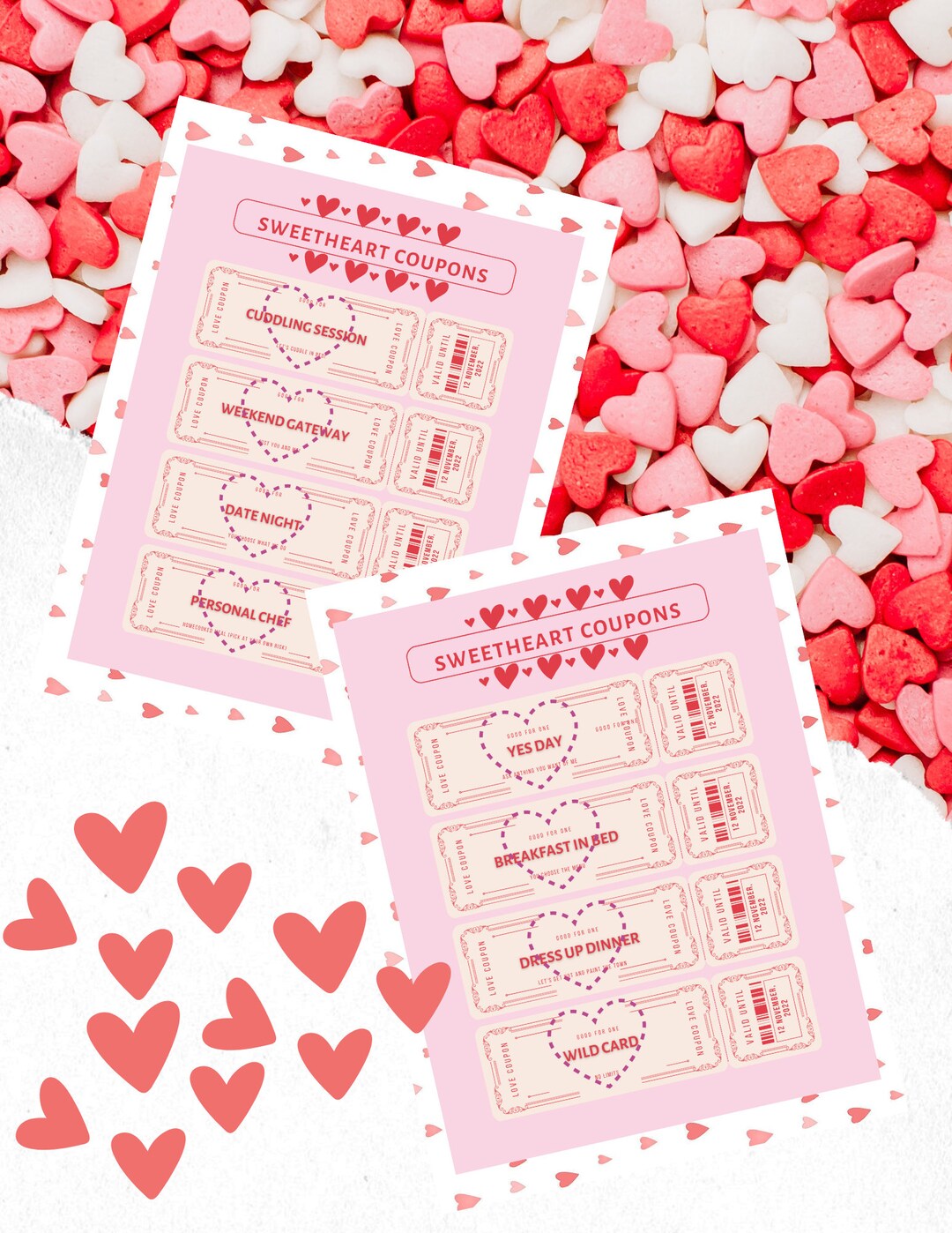 Valentine's Day Coupons, Valentine's Coupons Printable, Valentine ...