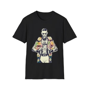 Conor McGregor Double Champ Shirt, UFC Legend, MMA Fight Wear, Martial Arts Tee, Gift for MMA fans