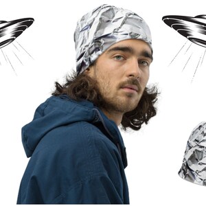 Tin Foil Hat Beanie, Tin Foil Hat, Tinfoil Hat, Tinfoil Hat Beanie, Alex Jones, Conspiracy Theory Clothing, Conspiracy Beanie, Unisex Beanie image 2