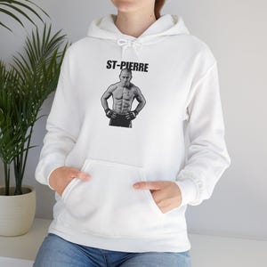 St-Pierre Hoodie - George St Pierre Hoodie - Iconic MMA Fighter Hoodie - Canadian MMA Legend Hoodie