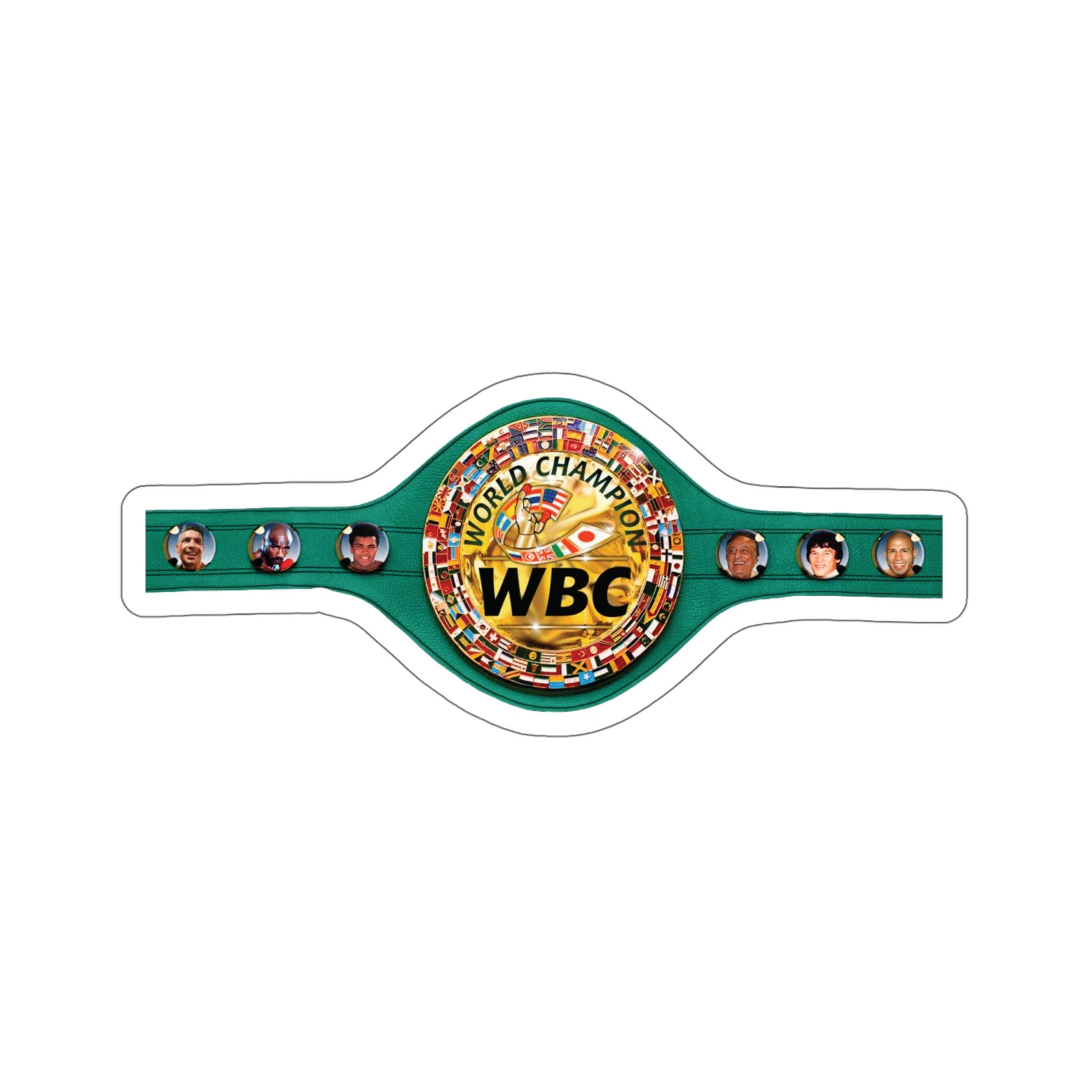 WBC Boxing Champion Belt Sticker - Transparent or White Vinyl - Etsy