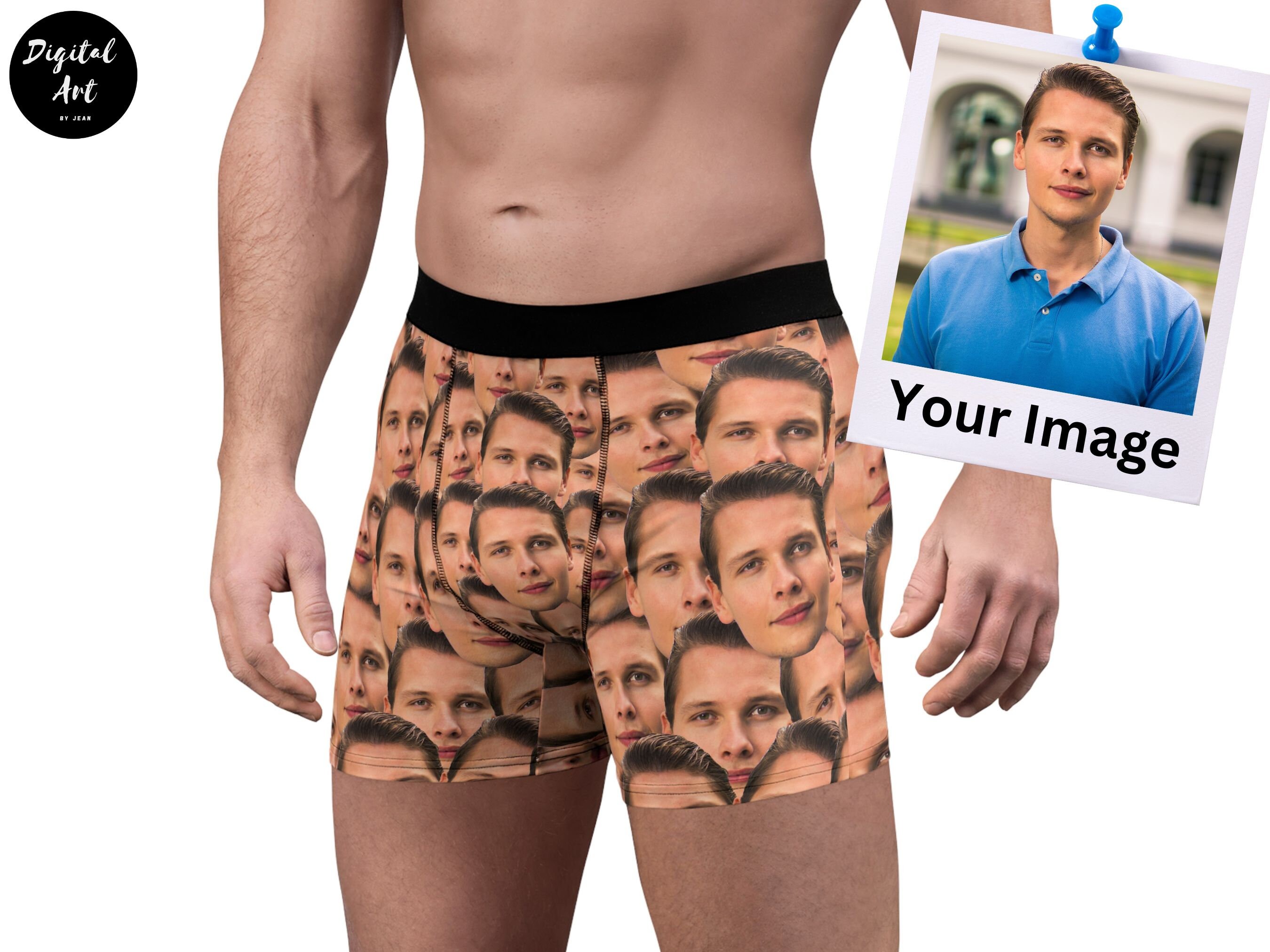 Custom Briefs Personalized Men's Boxer Briefs, Custom Face Underwear, Men Underwear ...