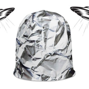 Tin Foil Hat Beanie, Tin Foil Hat, Tinfoil Hat, Tinfoil Hat Beanie, Alex Jones, Conspiracy Theory Clothing, Conspiracy Beanie, Unisex Beanie image 3