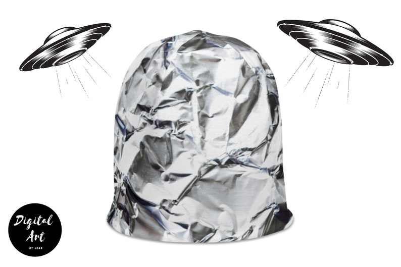 Tin Foil Hat Beanie, Tin Foil Hat, Tinfoil Hat, Tinfoil Hat Beanie, Alex Jones, Conspiracy Theory Clothing, Conspiracy Beanie, Unisex Beanie image 3