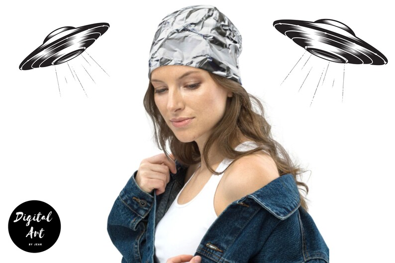 Tin Foil Hat Beanie, Tin Foil Hat, Tinfoil Hat, Tinfoil Hat Beanie, Alex Jones, Conspiracy Theory Clothing, Conspiracy Beanie, Unisex Beanie image 1