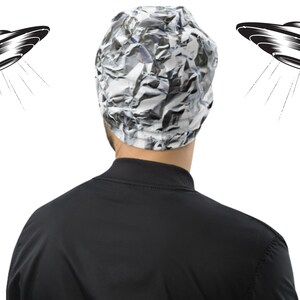 Tin Foil Hat Beanie, Tin Foil Hat, Tinfoil Hat, Tinfoil Hat Beanie, Alex Jones, Conspiracy Theory Clothing, Conspiracy Beanie, Unisex Beanie image 7