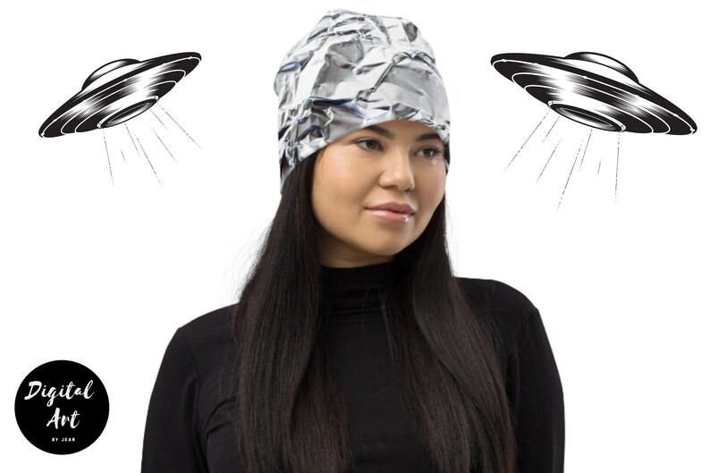 Tin Foil Hat Beanie, Tin Foil Hat, Tinfoil Hat, Tinfoil Hat Beanie, Alex Jones, Conspiracy Theory Clothing, Conspiracy Beanie, Unisex Beanie image 4