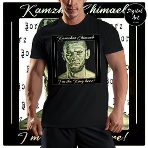 Khamzat Chimaev &quot;Borz&quot; T-Shirt: MMA Legends Tee