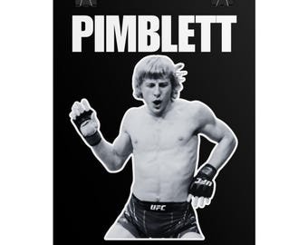Póster de Paddy Pimblett: Arte mural de luchador de MMA