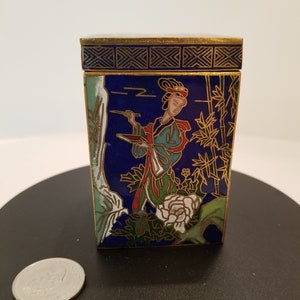 19th Century Chinese Cloissone Brass Enamel Container*