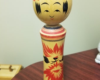 Kokeshi Vintage Japanese Doll by Kudo Chuji*