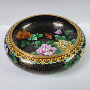 Large 9&quot; Chinese Cloisonne Bowl