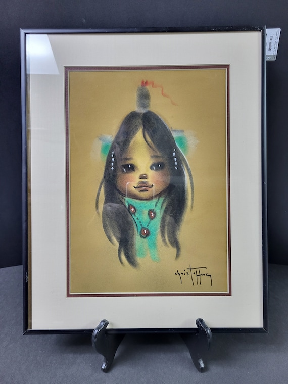 牛骨を被る少女 原画 油絵 oil painting 絵画 abstract 牛骨を被る少女