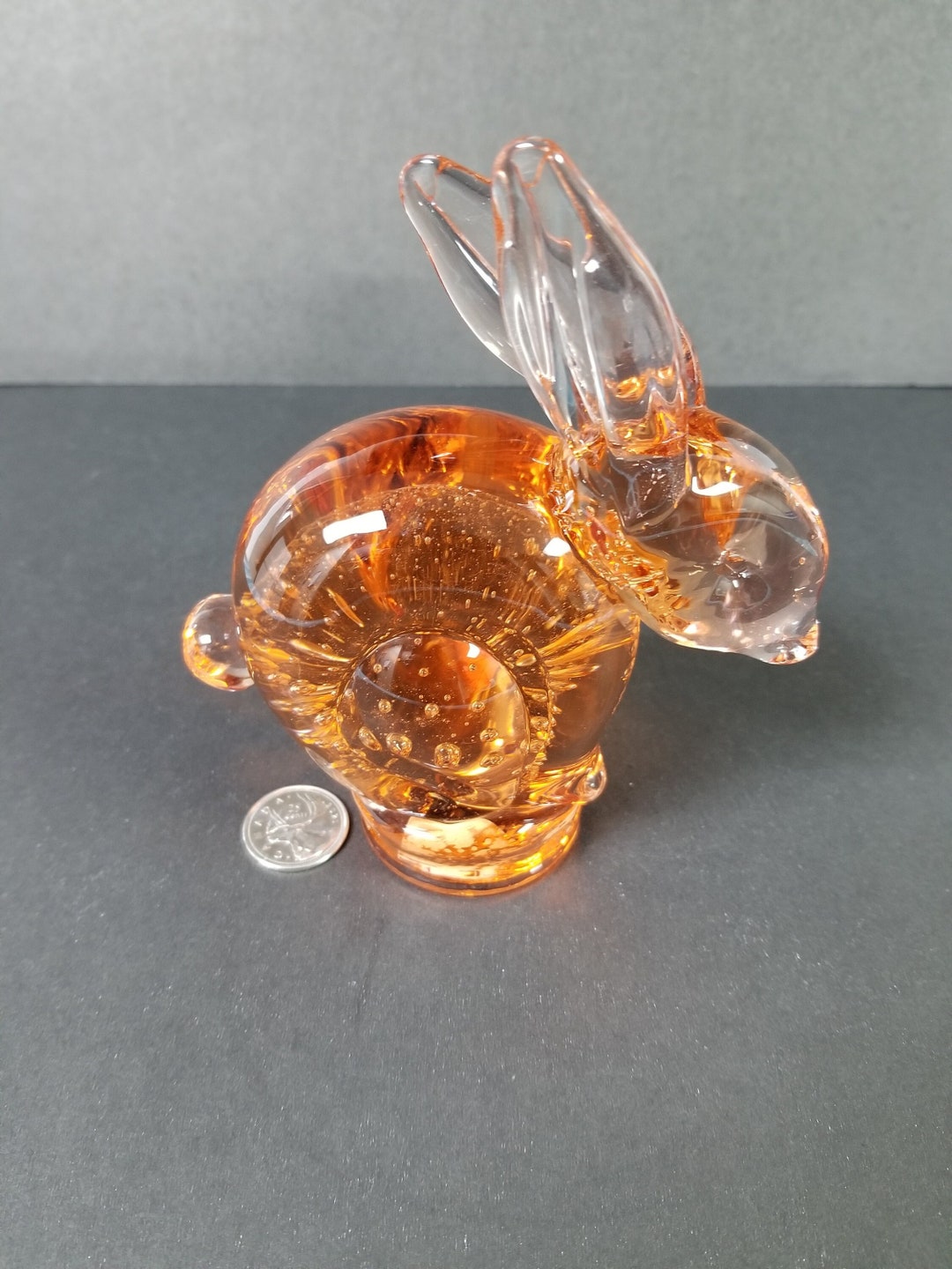 Altaglass Amber Rabbit Figurine/paperweight* - Etsy