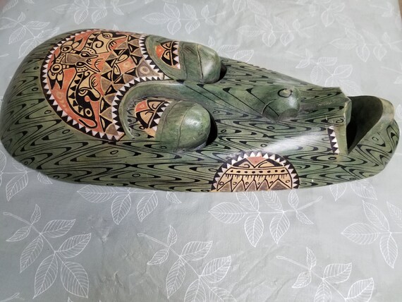 ヴィンテージのマレーシア製木彫りマスク* - Etsy 日本