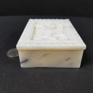 Jali Soapstone Jewelry Box