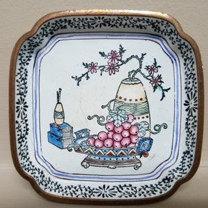 Qianlong Canton Small Enamel Copper Tray (1736-95)