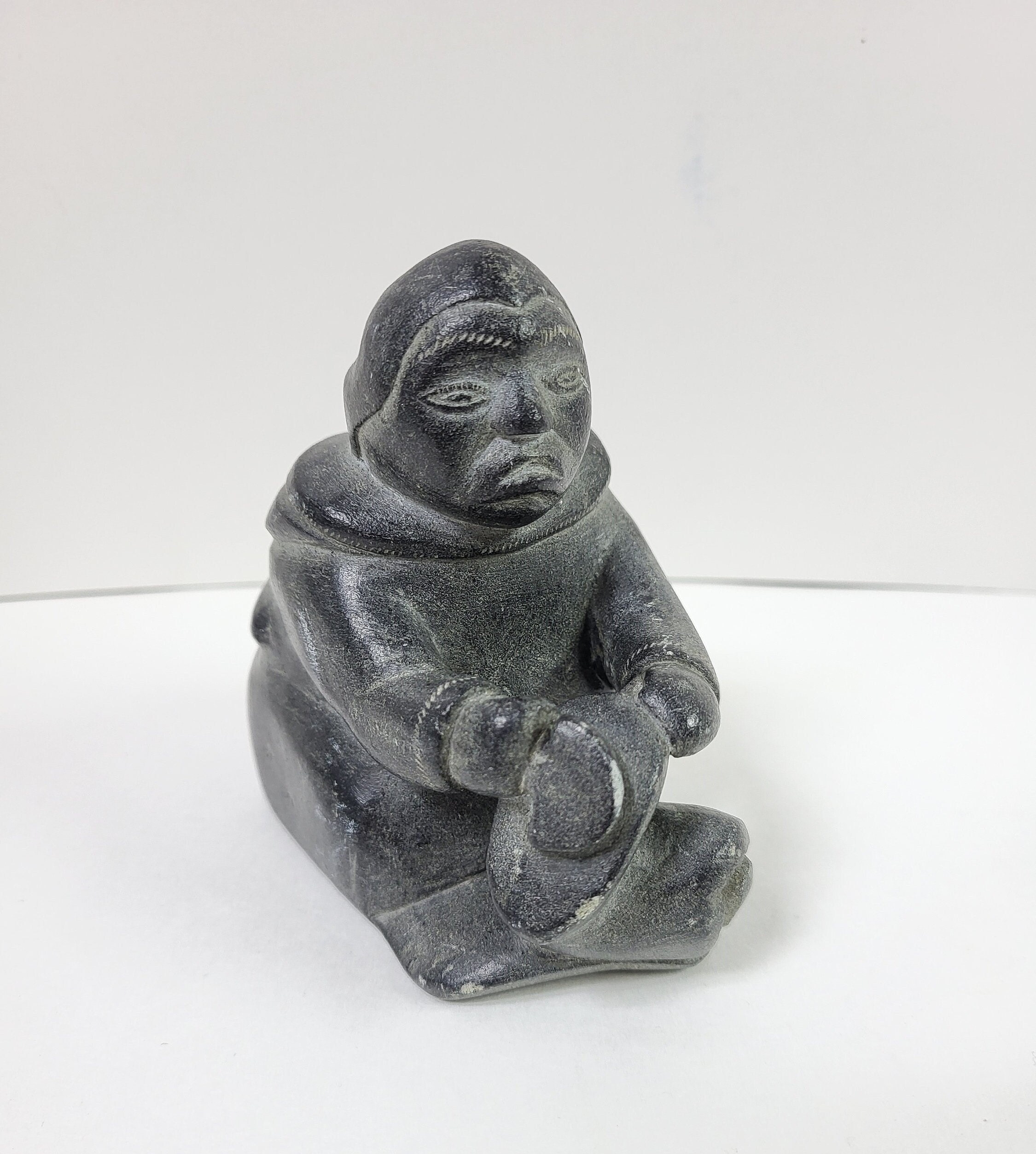 Vintage Inuit Soapstone Carving 