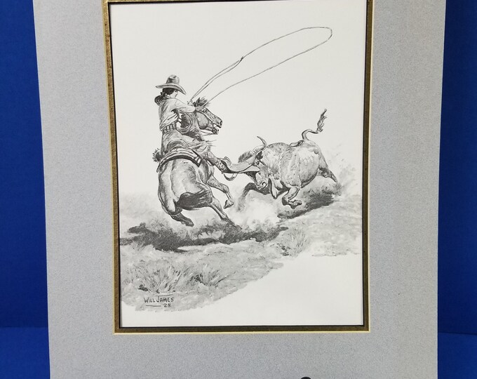 Will James Print Bull Charging A Horse And Cowgirl Etsy will-james-print-bull-charging-a-horse-and-cowgirl-etsy