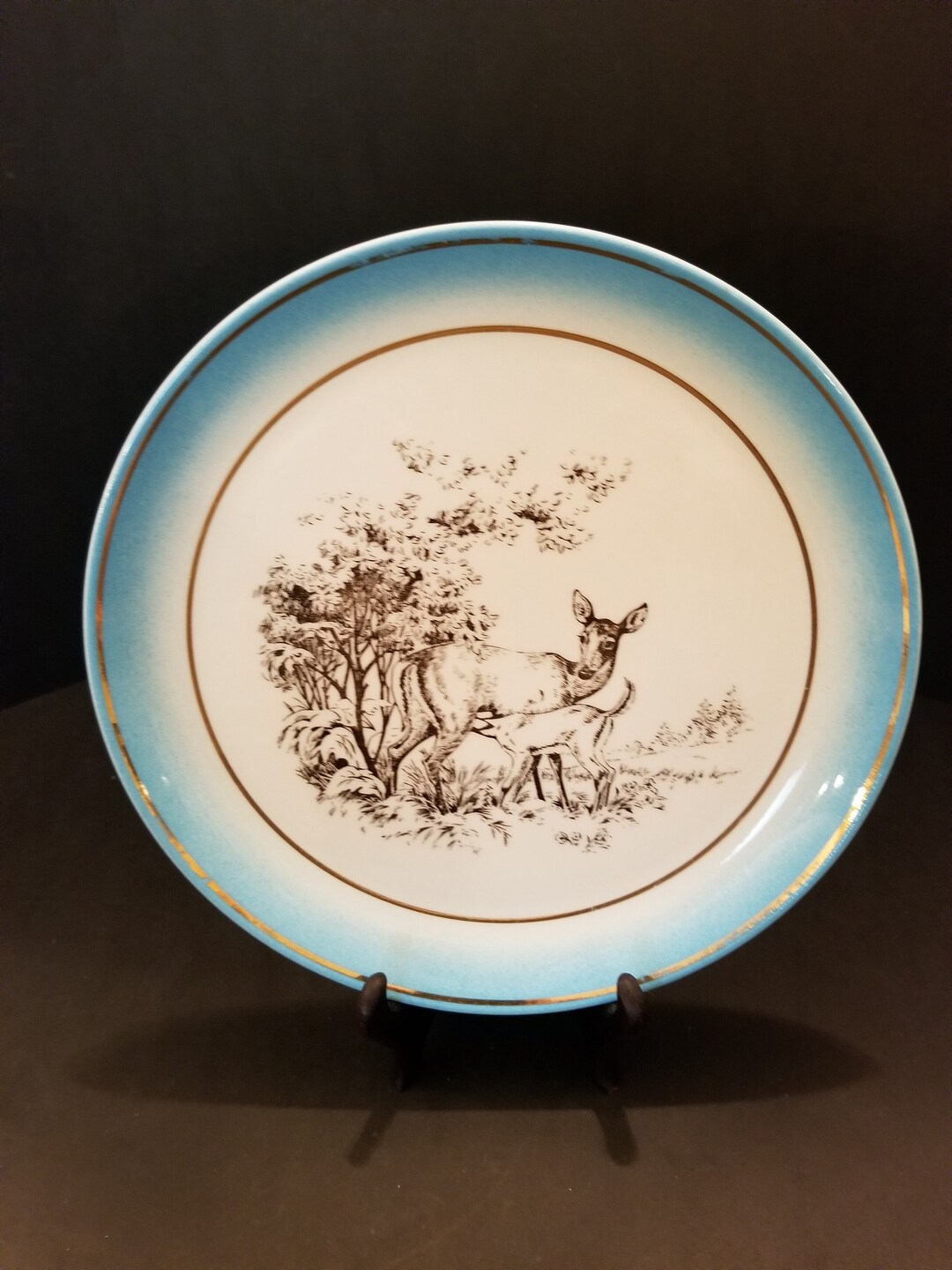 BURBERRY 鹿の絵柄 陶器製皿 il_1080xN.3012027904_8rej.jpg