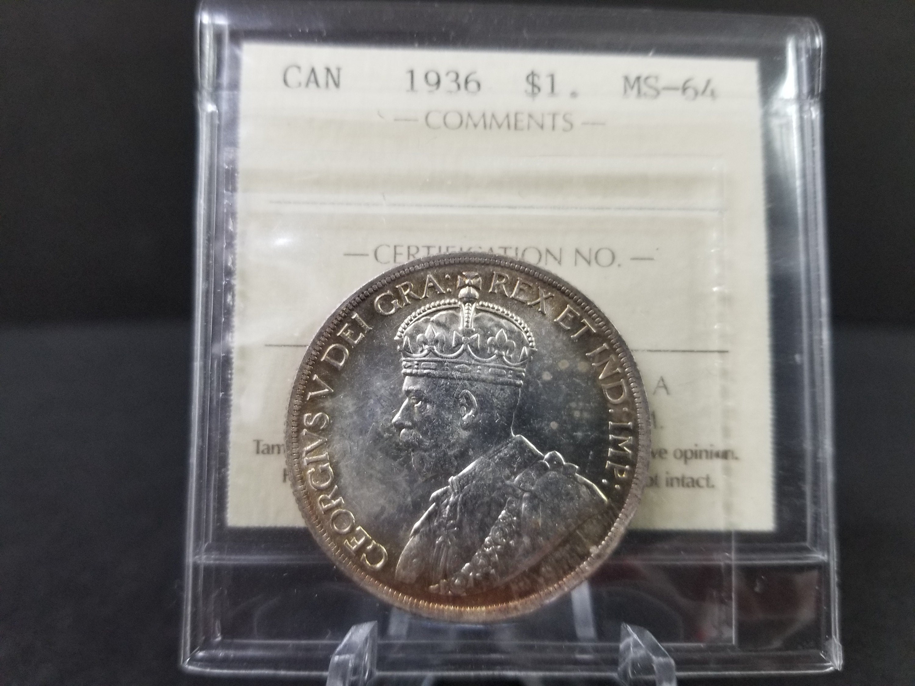 お歳暮 人気 オシャレ 1936年 カナダ ジョージ5世 日本 Etsy - MS-64 銀貨 コレクション
