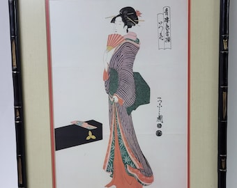 Chobunsai Eishi "Itsuhana" Ukiyoe Woodblock Print