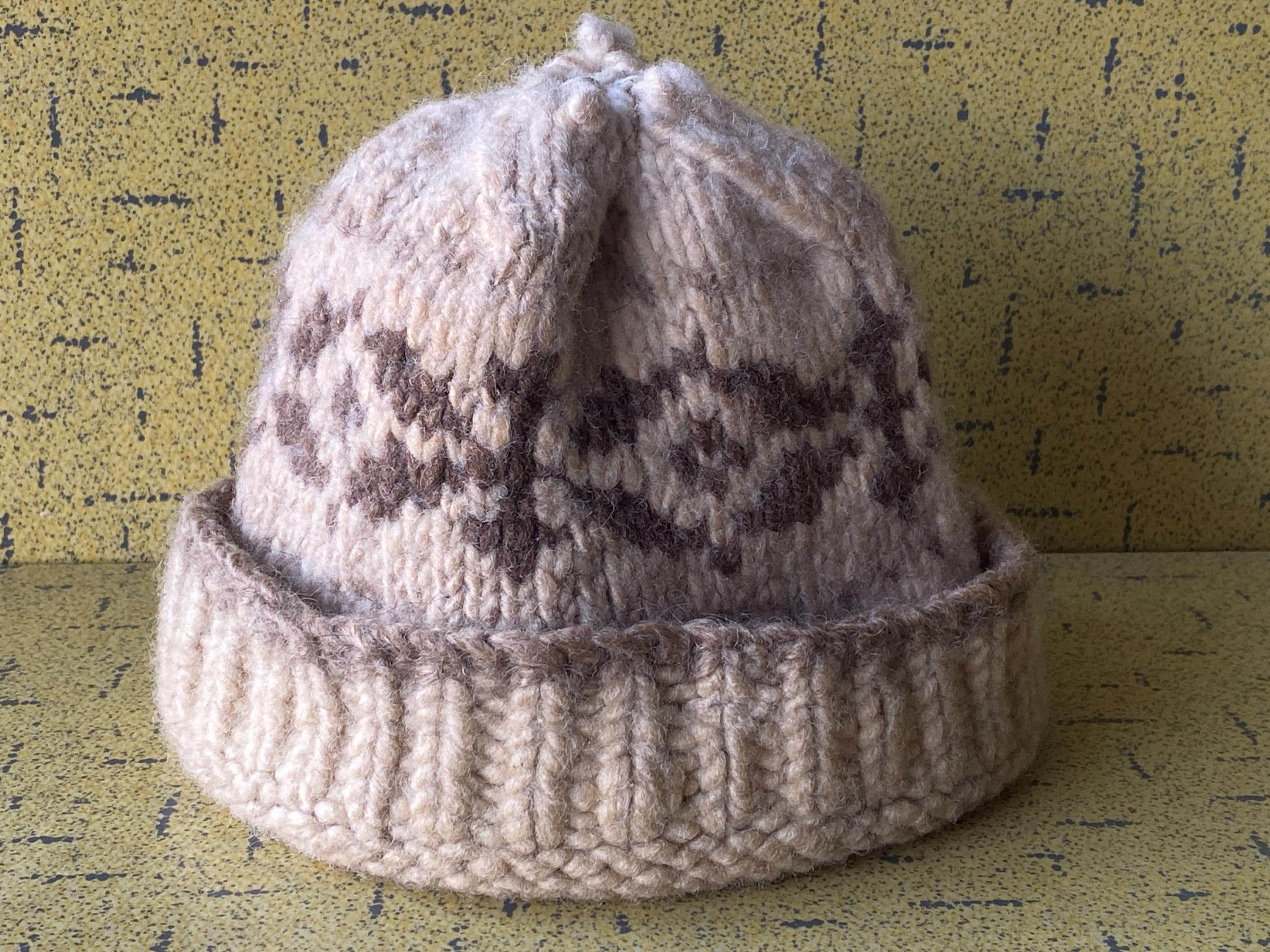 Vintage Cowichan Hand Knit Hat Inspired by an introspective deep dive @theironsnail did  main image 3