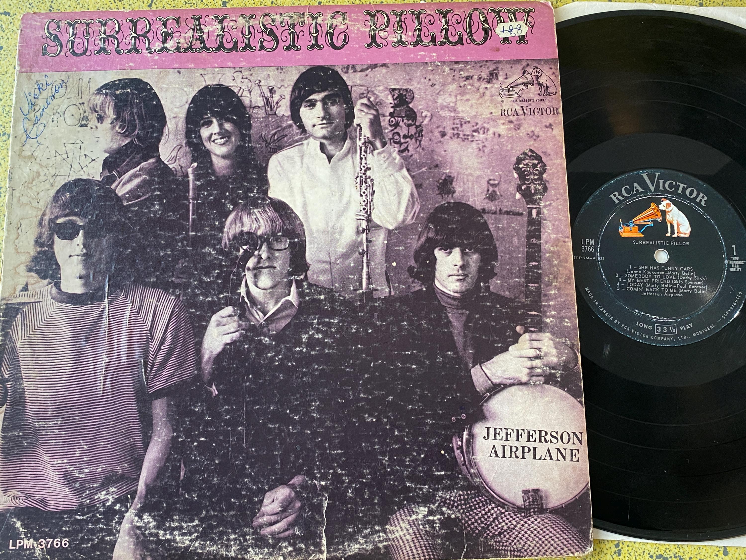 Jefferson Airplane Surrealistic Pillow LP - Vtg Original Feb