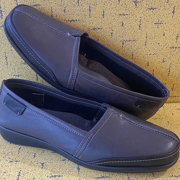 VOLKS WALKERS Well-Being Woman's Slip On Walking Shoes - Made in Portugal - Leather Uppers - Sz EU42 US10 - Super Comfy - As New Beauties!!!