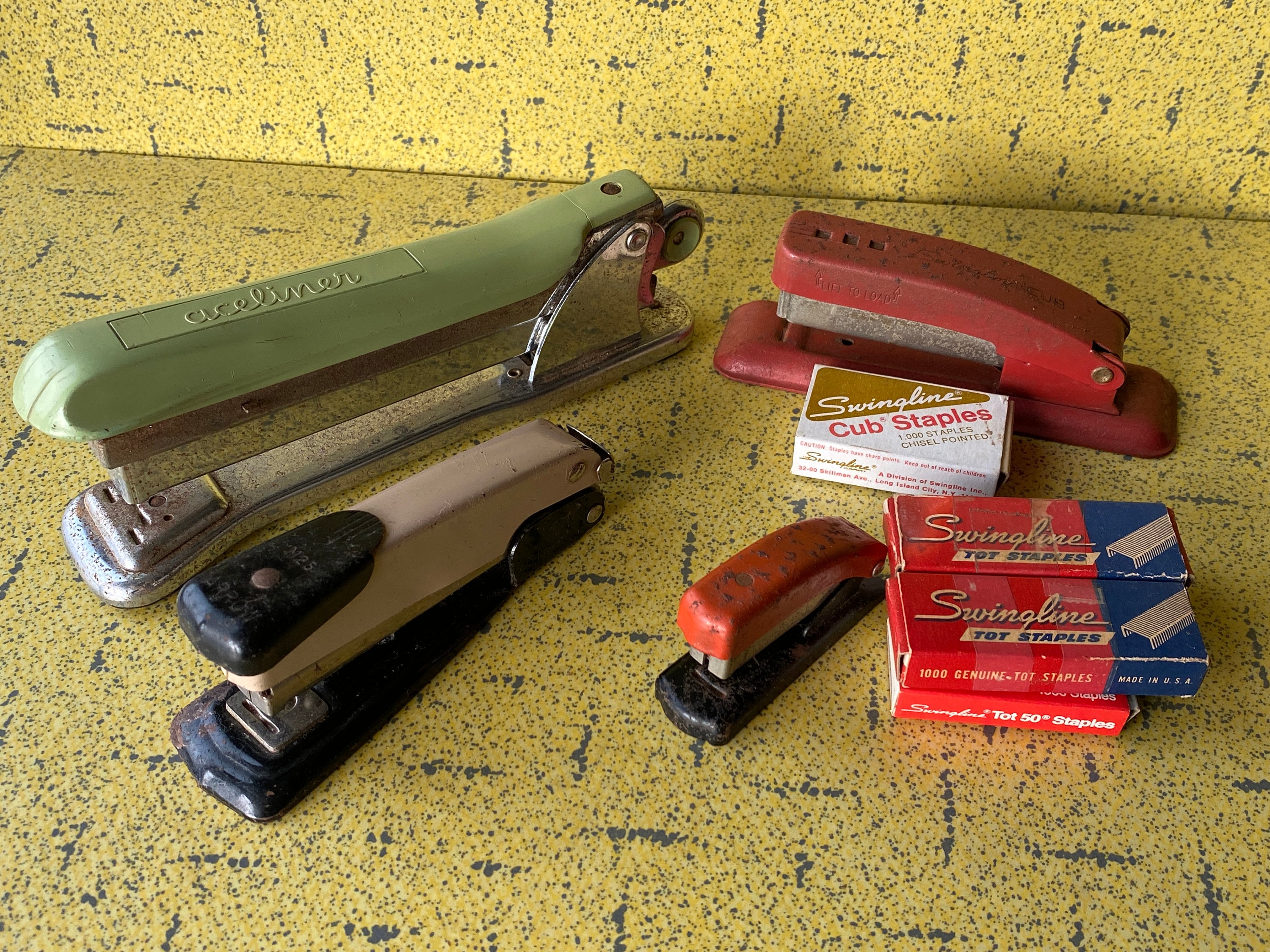 Vintage Stapler Automatic Electric Swingline industrial 1950s