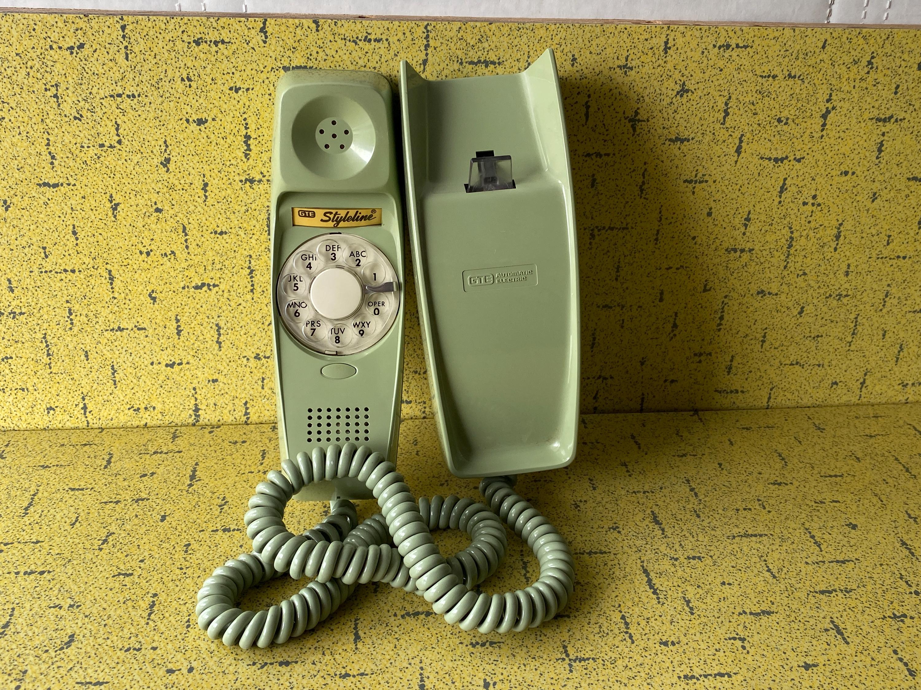 GTE ダイヤル式電話 木目調ビンテージ Vintage ge telephone - Etsy 日本