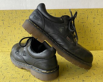 Dr Martens Industrial Steel Toe Shoes - Vtg. 1990s DOCS Air Wair - Air Cushion Soles - CSA Tags - UK11 US12 - #7781 - Made in England - VG++