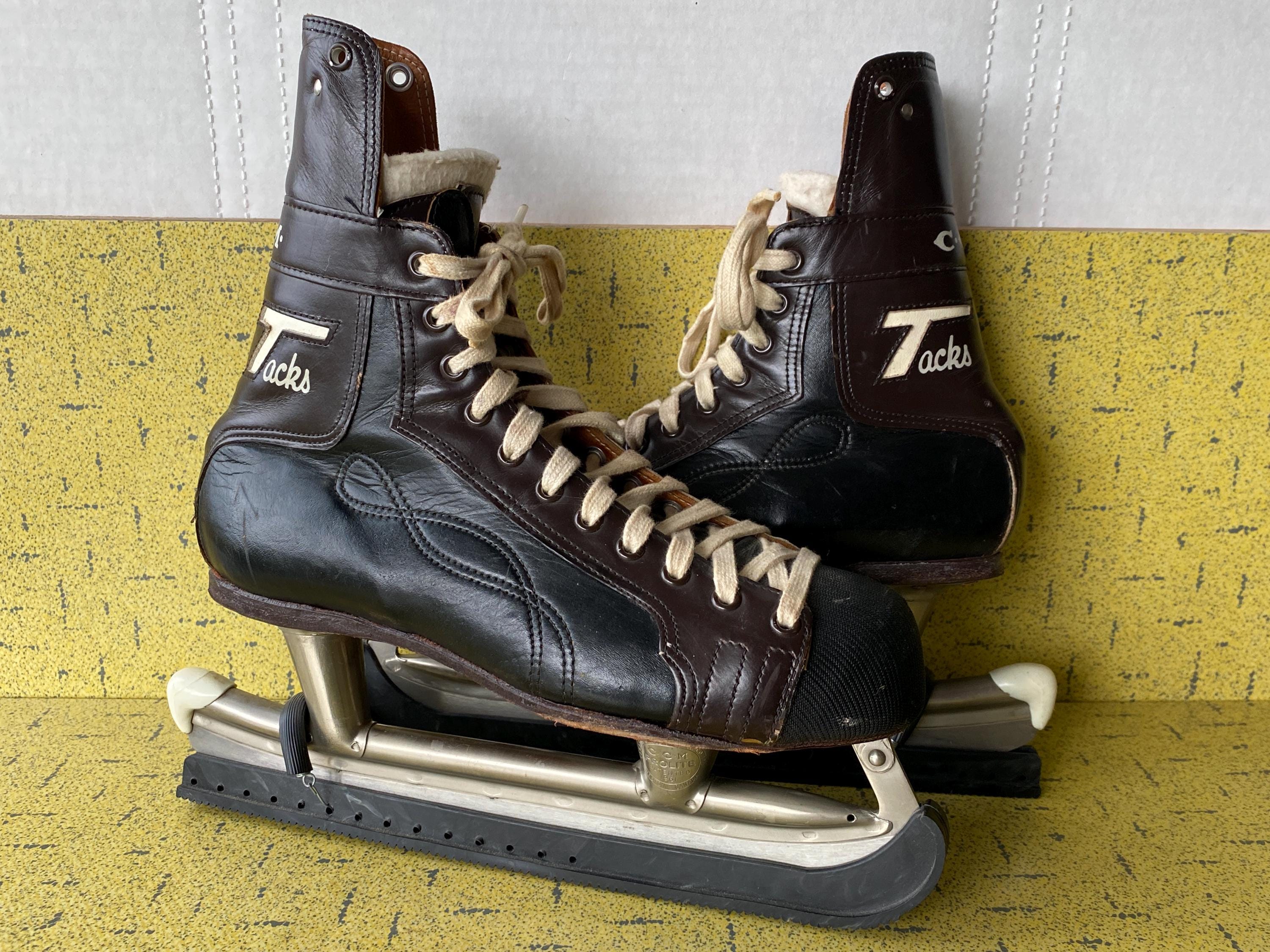Patins à Glace Vintage Lake Placid Flyer - Taille 10 Homme - Neuf Ancien Stock