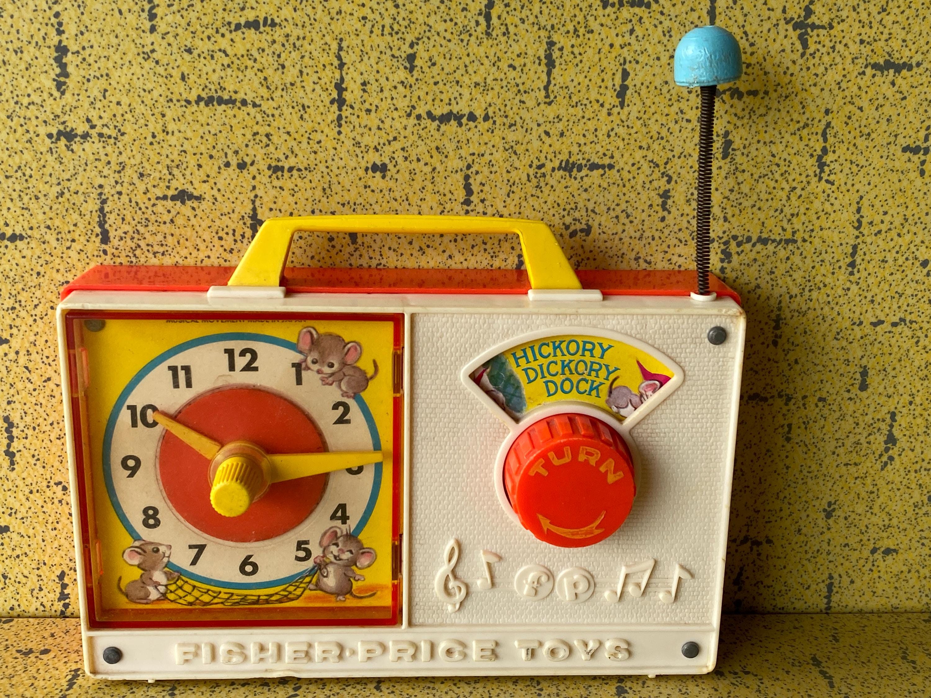 Boite à musique Fisher Price rétro Hickory Dickory Dock 1971 - Jeux & Jouets