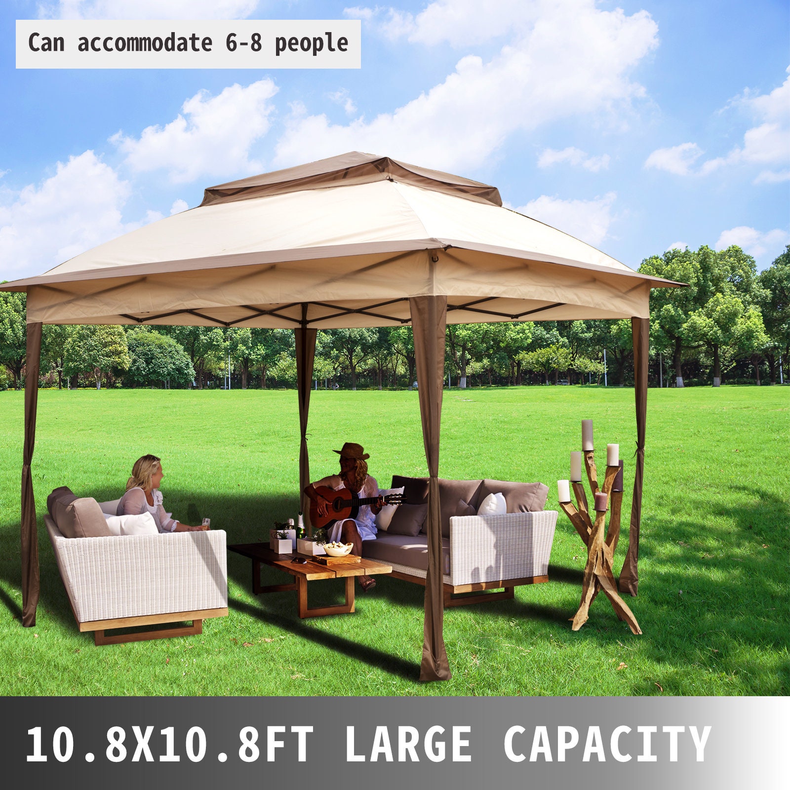 Outdoor Canopy Gazebo with 4 Sandbags Garden Canopy Etsy