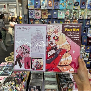Set di prodotti fanart serie tv per amanti cartoleria - block notes, adesivi e card personalizzate. Realizzato a mano in edizione limitata