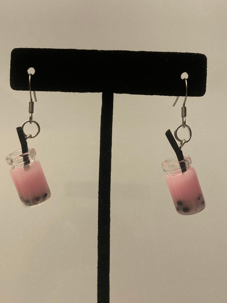 Boba Tea Charm Earrings