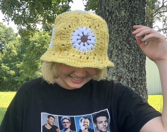 Crochet Bucket Hat Daisy Bucket Hat 