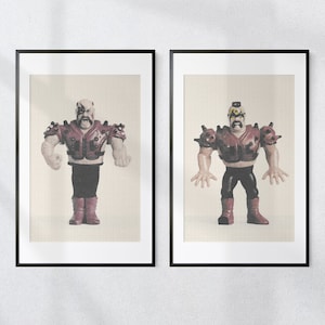 Legion Of Doom Set of 2 Digital Wall Art, WWF, WWE Wrestling, Printable Download, Man Cave, Gaming Room decor, 1990s, 1980s, Action Figures