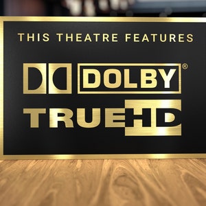 Dolby TrueHD Home Theater Sign