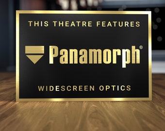 Panamorph Home Theater Sign