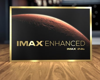 IMAX Enhanced Red Planet Home Theater Sign