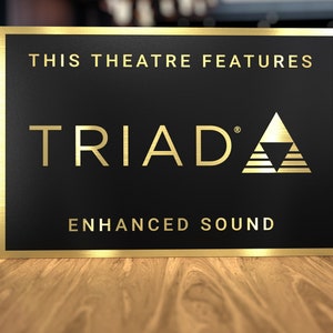 Triad Home Theater Sign