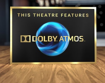 Dolby Atmos Color Home Theater Sign