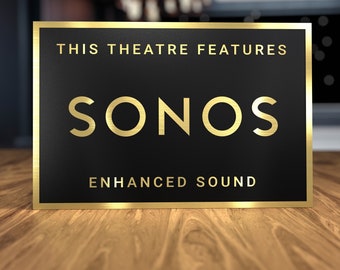 Sonos Heimkino Schild